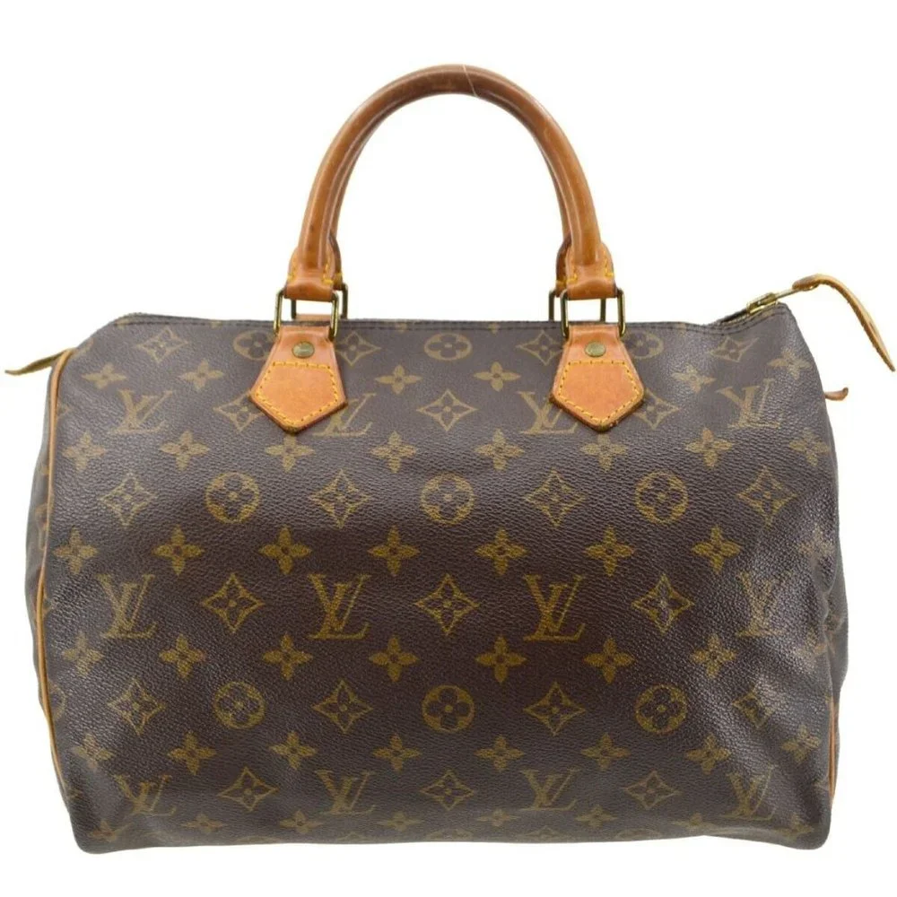 Louis Vuitton Brown Monogram Speedy 30 Top-Handle Bag